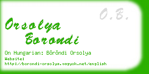 orsolya borondi business card