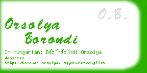 orsolya borondi business card